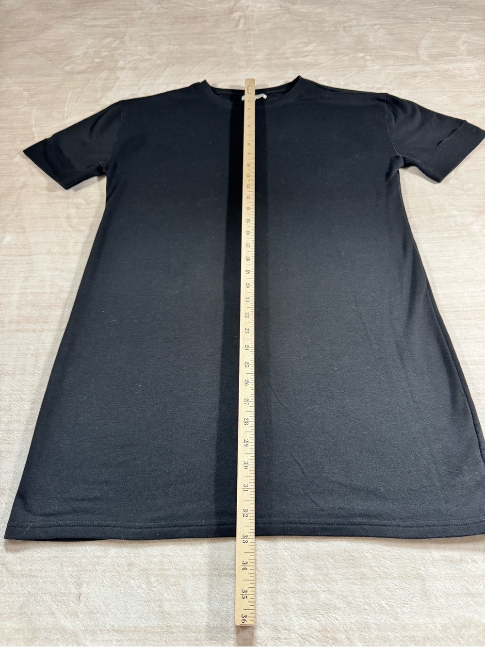 Everyday Black Short-Sleeve Mini Dress - Picture 9 of 13